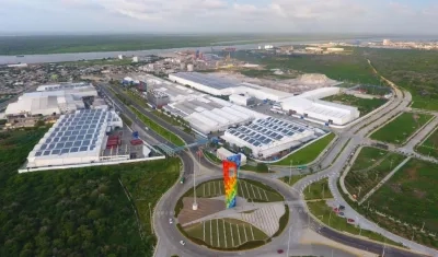 Panorámica de la empresa Tecnoglass en Barranquilla.