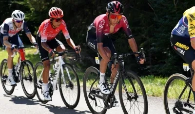 Nairo Quintana y Egan Bernal. 