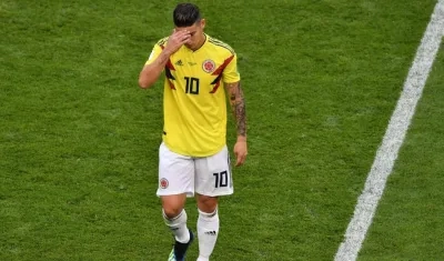 James Rodríguez, jugador colombiano. 
