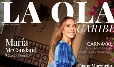 Valentina Lapeira Pumarejo, portada de La Ola Caribe.