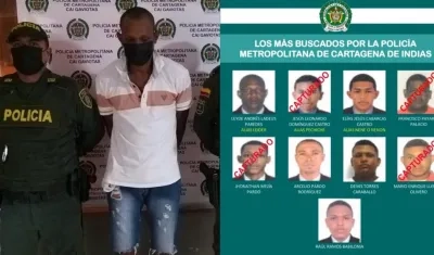 Jonathan Mejía Prado y el cartel de los más buscados. 