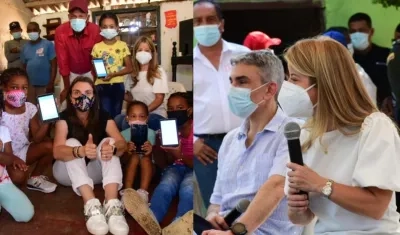 La Ministra Karen Abudinen y la Gobernadora Elsa Noguera.