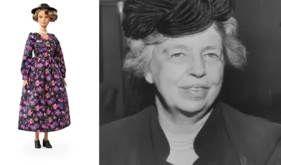 Fotografía cedida por la empresa juguetera Mattel donde aparece su muñeca "Barbie" dedicada a Eleanor Roosevelt.