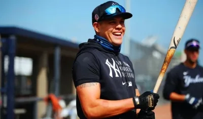 Giovanni Urshela, pelotero de los Yankees. 