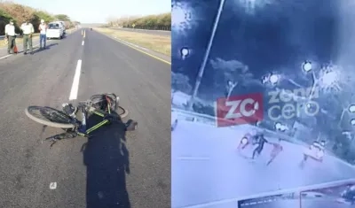 Imágenes de las muertes de Manuel Picalúa y Jackson Polo Pérez.