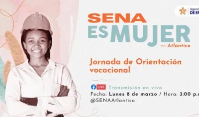 Del 8 al 12 de marzo, la estrategia nacional ‘SENA es mujer’ beneficiará a 8.000 atlanticenses.