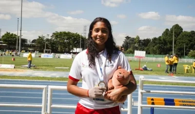 Valentina Barrios, atleta del Atlántico. 