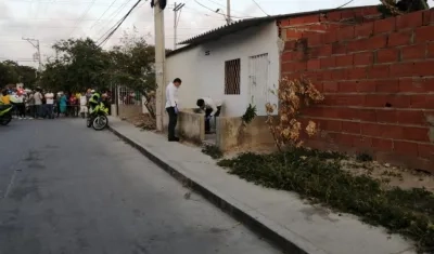 El hombre murió en el mismo lugar del crimen. 