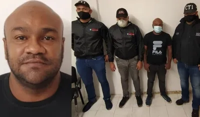 El locutor Rubén Villa, tras ser capturado por el CTI de la Fiscalía. 