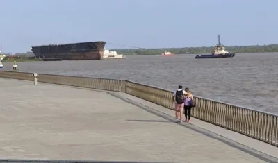Inicio de la maniobra en la zona próxima al Gran Malecón del Río.