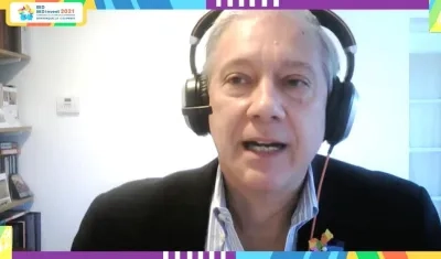 Martín Bés, Secretario General del BID, durante la presentación virtual de la Asamblea.