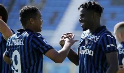 Luis Muriel y Duván Zapata, delanteros colombianos. 
