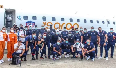 Plantel de Junior desplazado a Caracas.