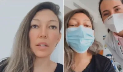 Natalia Durán agradeció al personal sanitario que la atiende por su enfermedad.