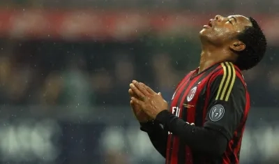 Robinho, jugador brasileño. 