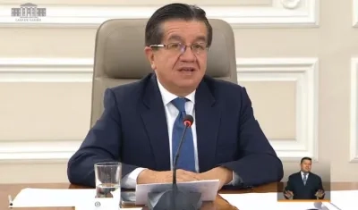 Ministro de Salud, Fernando Ruiz.