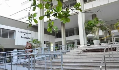 Aspecto de la sede del Tribunal Superior de Barranquilla. 