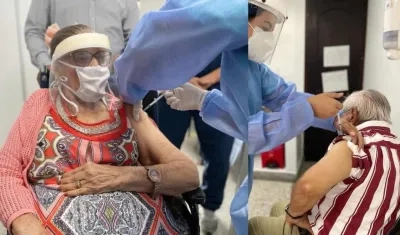 Dosis aplicadas a adultos mayores en Barranquilla.