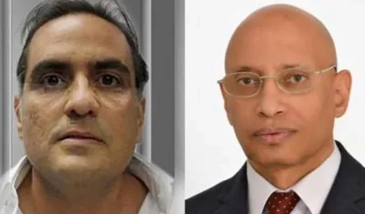 Alex Saab y su abogado, José Manuel Pinto Monteiro. 