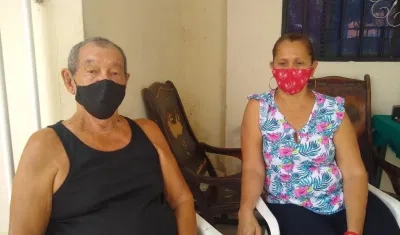 Ángel María Solano y su hija Didier.