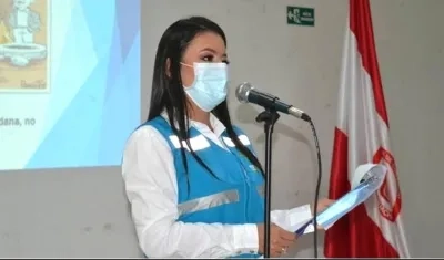 Johana Caviedes Pabón, Personera de Aguachica, Cesar.