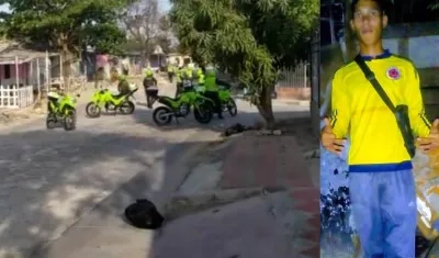 Luis Eduardo Chávez fue baleado, según su familia, por unos policías. 