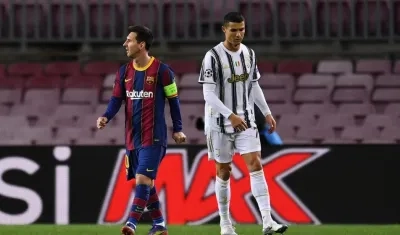 Lionel Messi y Cristiano Ronaldo. 