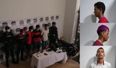 Cuatro presuntos integrantes de 'Los Costeños', capturados por lanzar una granada.