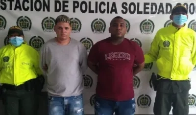 Michael Enrique Orozco Riveros, apodado como ‘El mono’; y Leiner Adolfo Yepez Genes