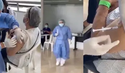 Adulta mayor a quien simularon vacunarla