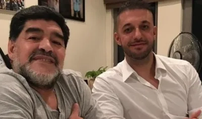 Diego Maradona y Matías Morla. 