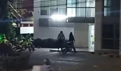 El robo en la funeraria ocurrió en la noche del jueves. 