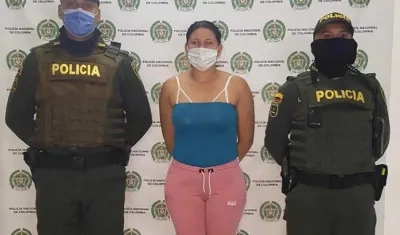 Leidy Salcedo Mercado, capturada en Corozal, Sucre.