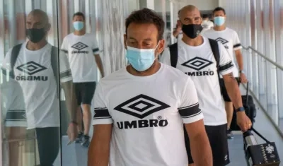 Escuadra del Montevideo Wanderers en su viaje a La Paz. 