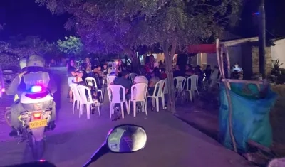 El 'relajo' en todo su apogeo.