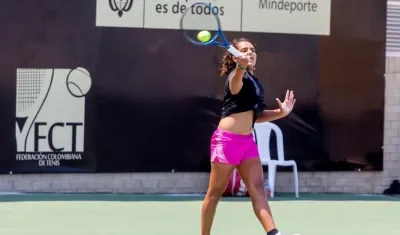 Gabriela Rondón, jugadora colombiana. 