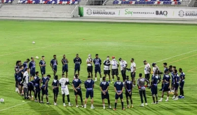Junior durante un entrenamiento. 