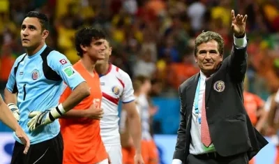 Keylor Navas y Jorge Luis Pinto. 