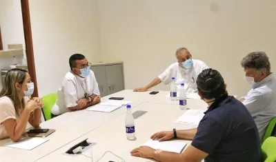 Reunión de la Arquidiócesis con la Alcaldía de Cartagena, para definir programación y cómo será la Semana Santa.
