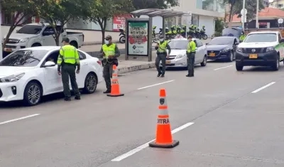La Policía cuenta con 16 puestos de control en el norte de la ciudad. 