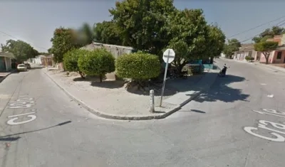 Calle 49B con carrera 1E, lugar donde ocurrió el atraco. 