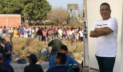 Edgardo Castro Rua murió en el mismo lugar de los hechos. 