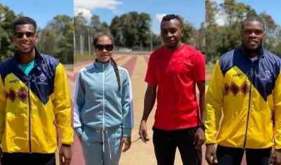 Jean Carlos Mina, Angie Pabón, Luis Dahir Arizala y José Gregorio Lemos.