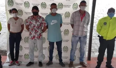 Los capturados fueron dejados a disposición de la Fiscalía. 