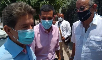 Luis Pérez Gutiérrez, Dumek Turbay y Eduardo Verano