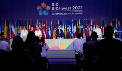 Imagen de la sesión inaugural de la Asamblea del BID.