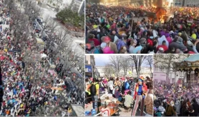 Así fue la magnitud del desorden en Marsella, Francia, sin ninguna medida de bioseguridad.