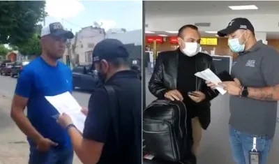 Los dos capturados por las autoridades en la investigación de presunta apropiación de recursos.