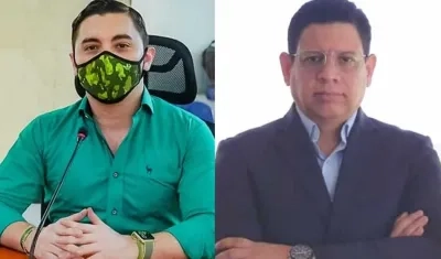 El Concejal Andrés Felipe Rengifo y el apoderado Alberto Peña Pérez.