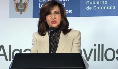 La canciller de Colombia, Claudia Blum.